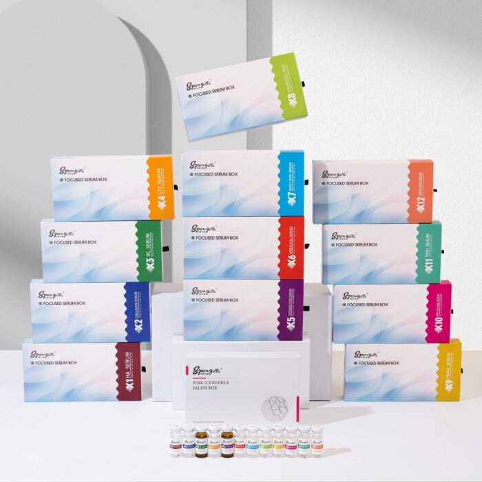 X Focused Serum Box & pink iceneedling